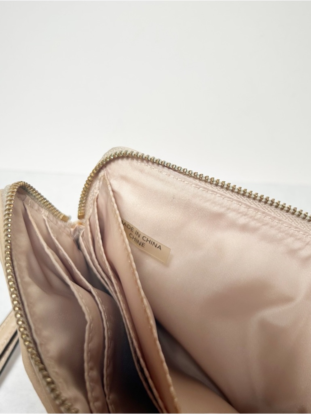 Coach Madison Op Art Double Zip Wallet Wristlet (Style No. F51221) Gold/Tan Tone - Picture 11 of 11